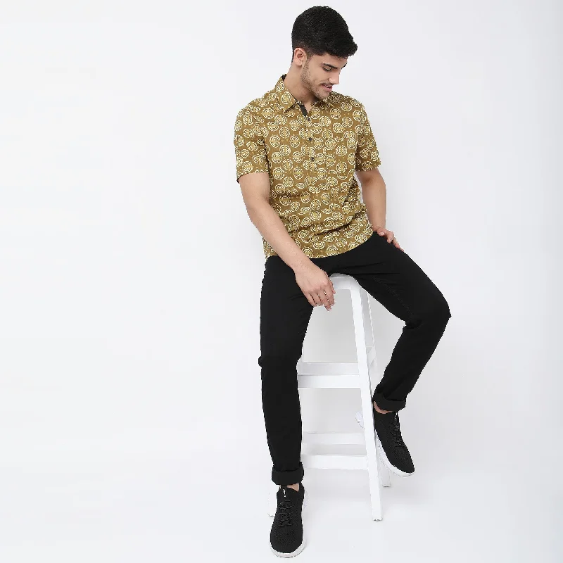 Slim Fit Floral Shirt