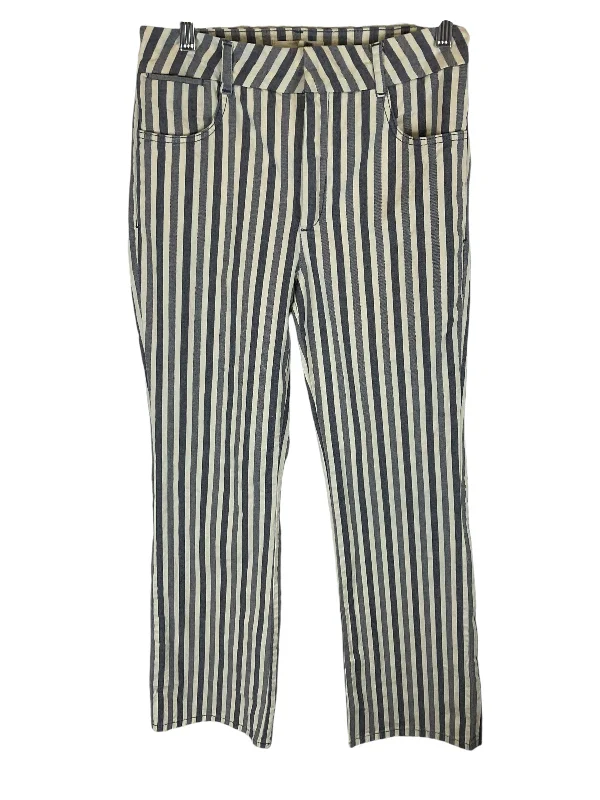 Pants Wide Leg By Anthropologie In Striped Pattern, Size: 6