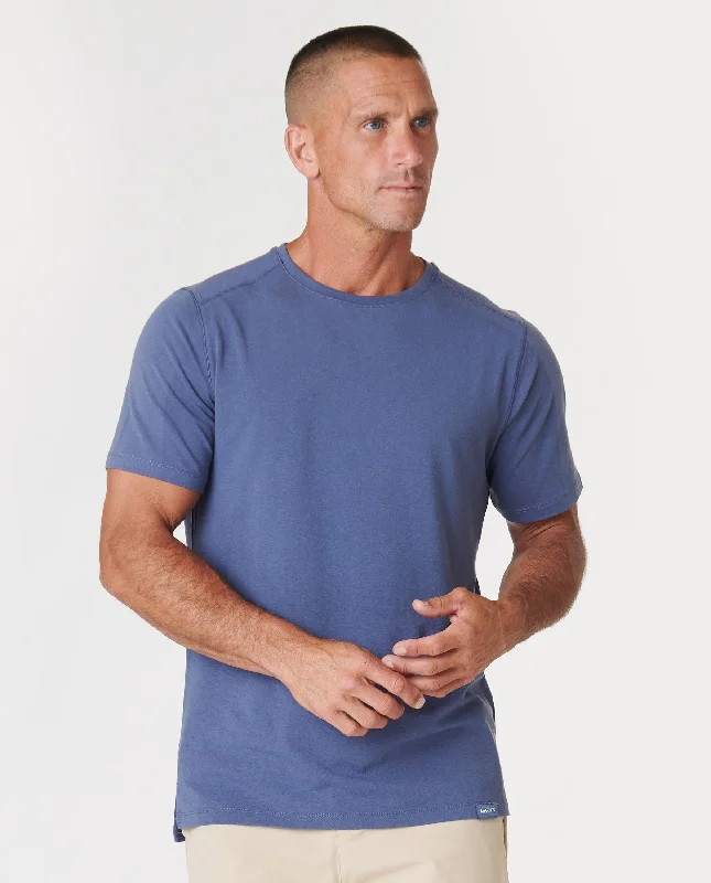 Aviation Tee Split-Hem Nightshadow