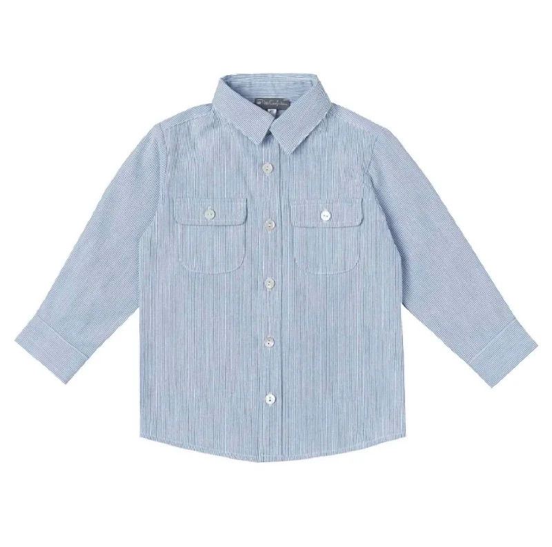 Boys' Long-Sleeve Shirt In Denim