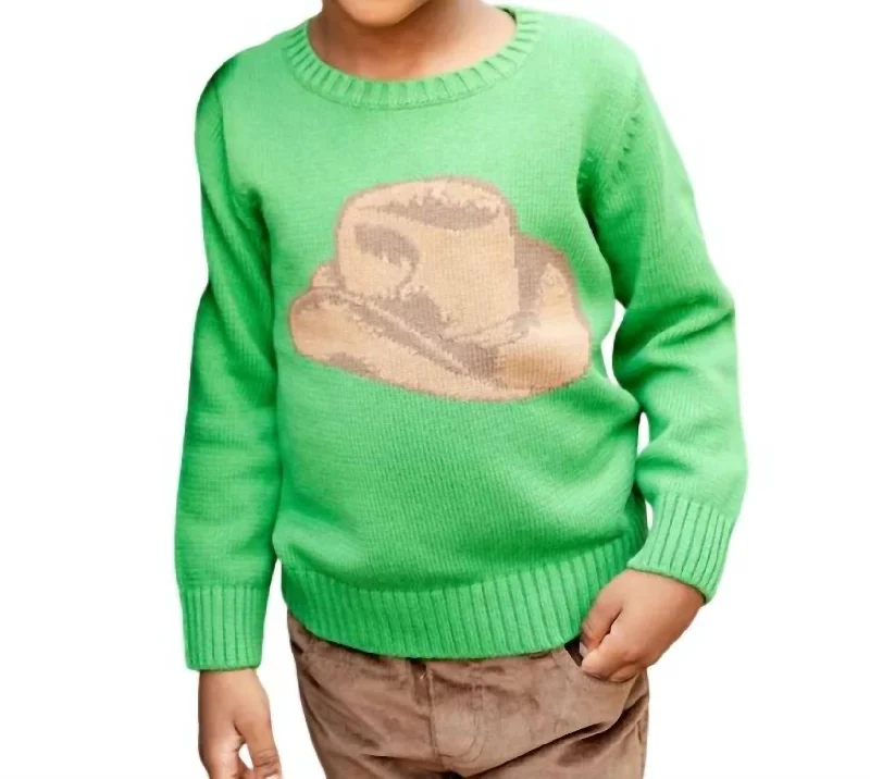 Cowboy Hat Jacob Sweater In Green