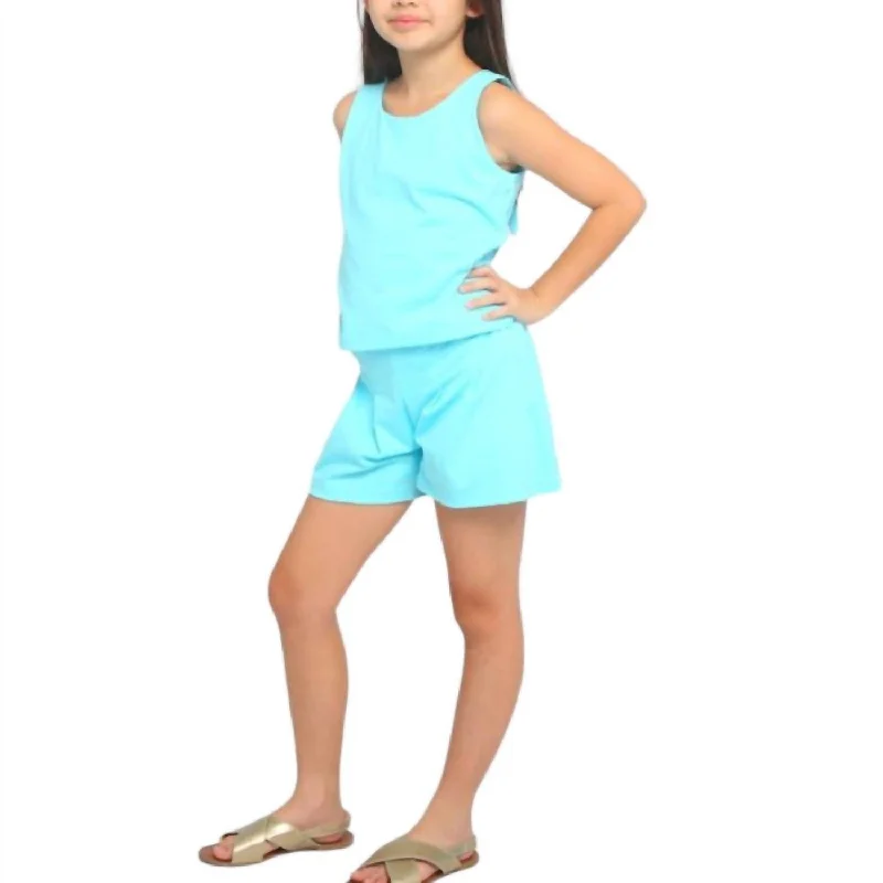 Girl's Britanny Tank Top In Lagoon