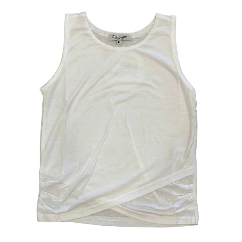 Girl's Britanny Tank Top In White