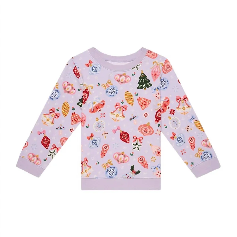 Girl's Long Sleeve Sweatshirt In Holly