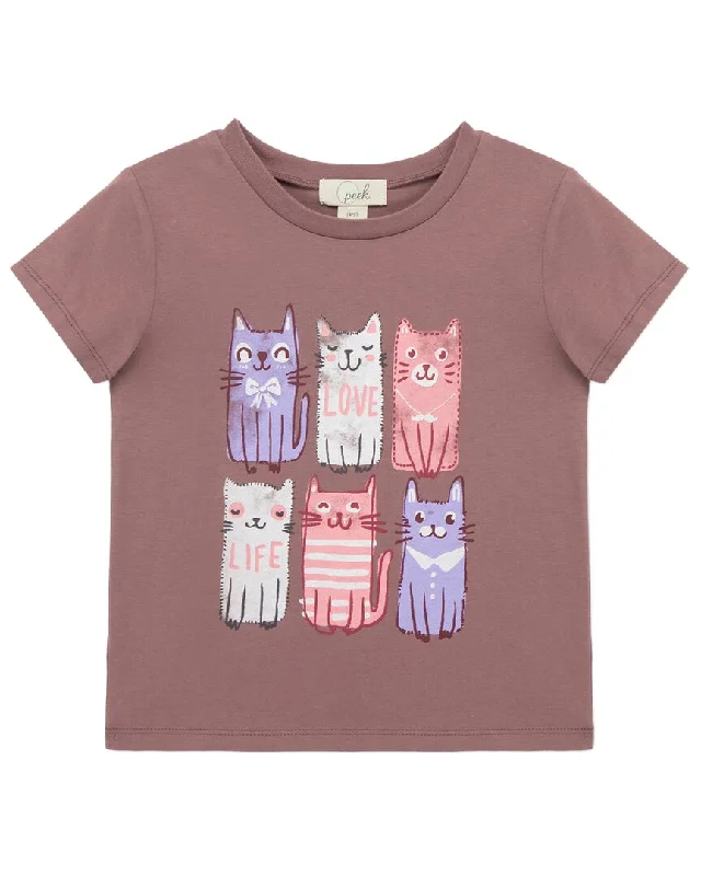 Peek Kids Happy Cats Screened T-Shirt