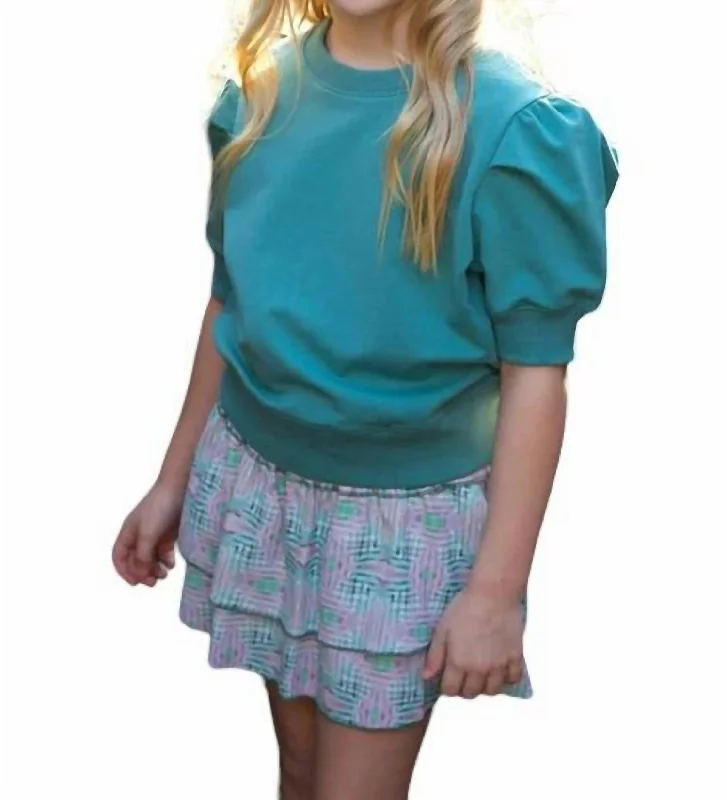 Riley Sweatshirt In Teal