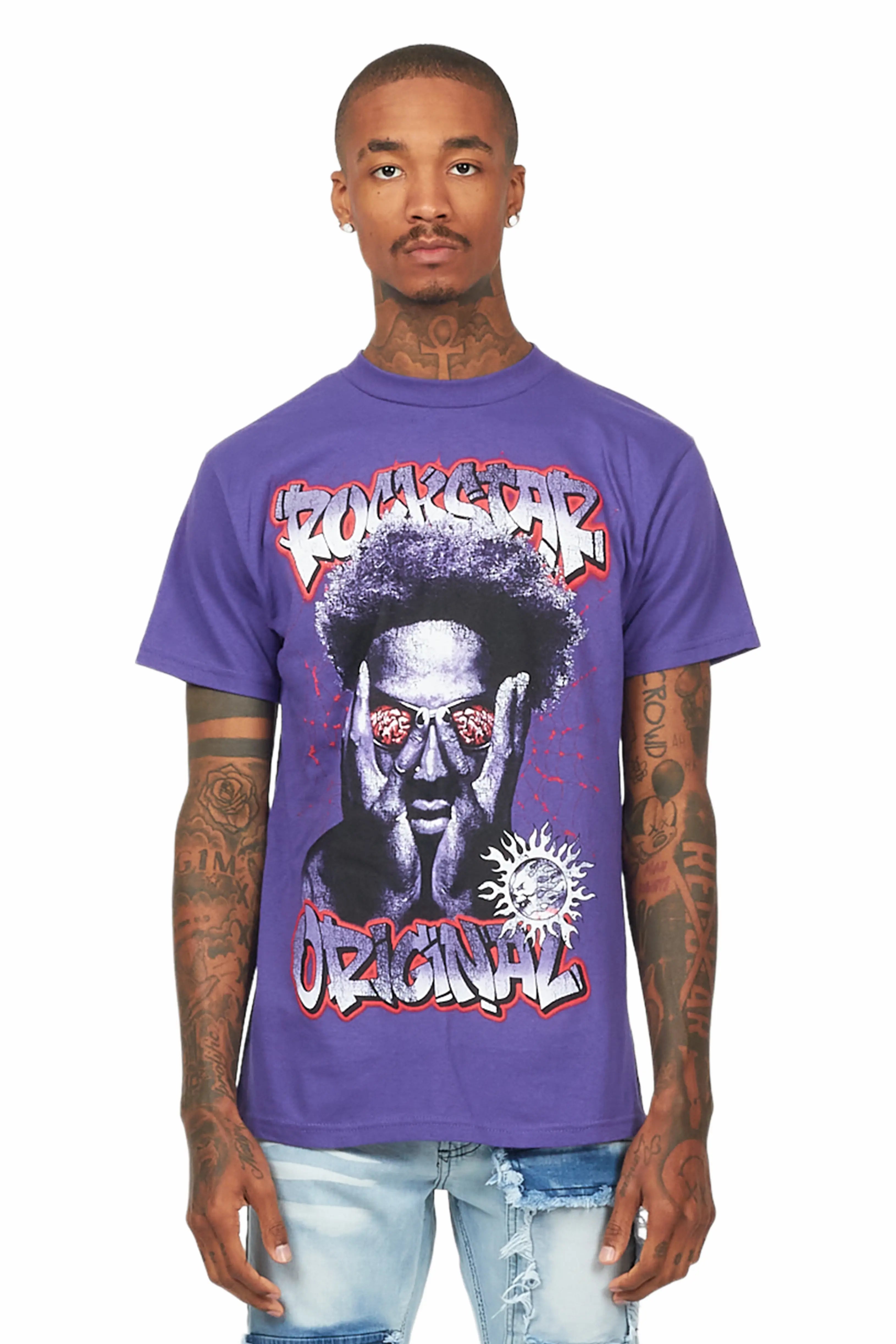 Acke Purple Graphic T-Shirt