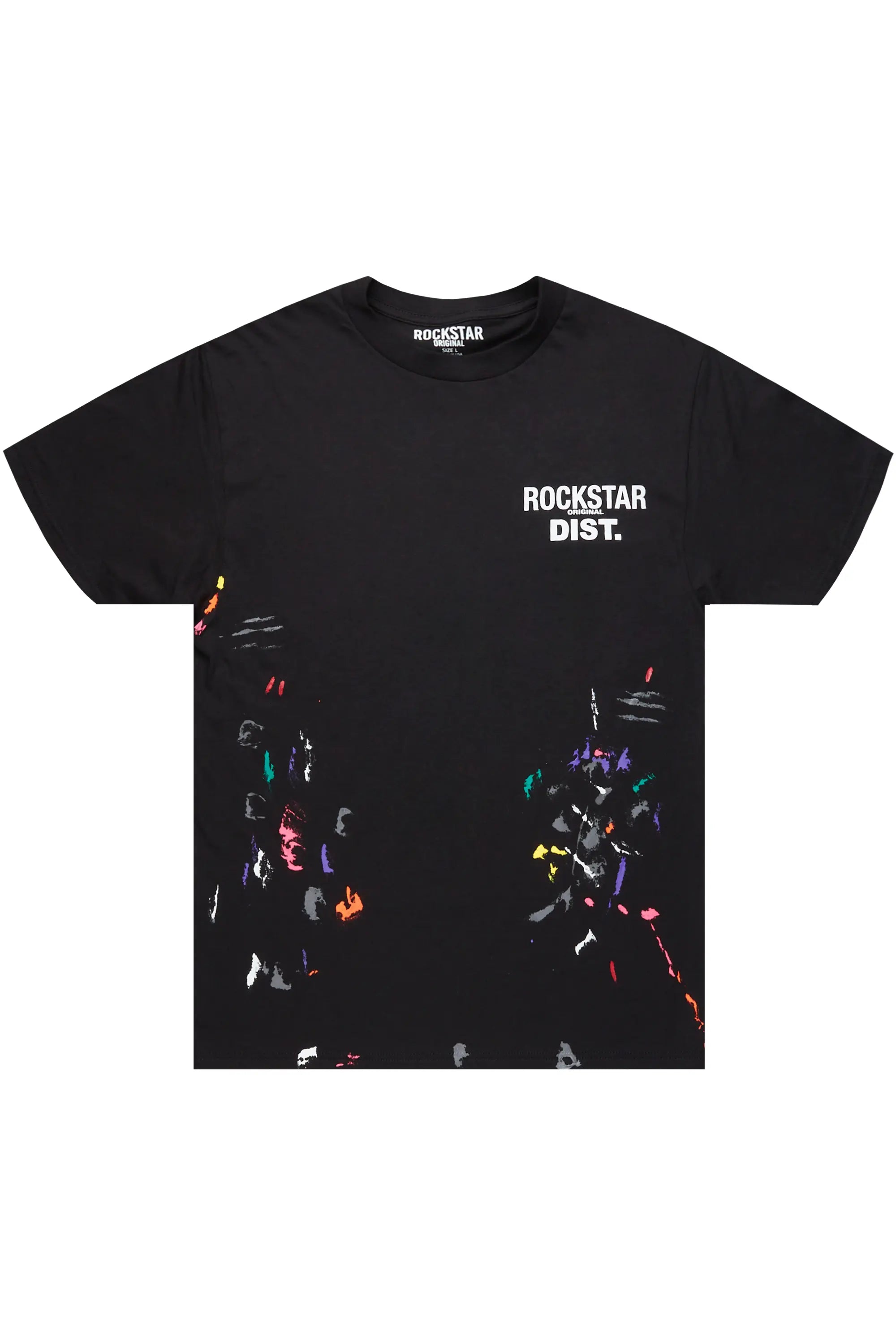 Xanto Black Graphic T-Shirt