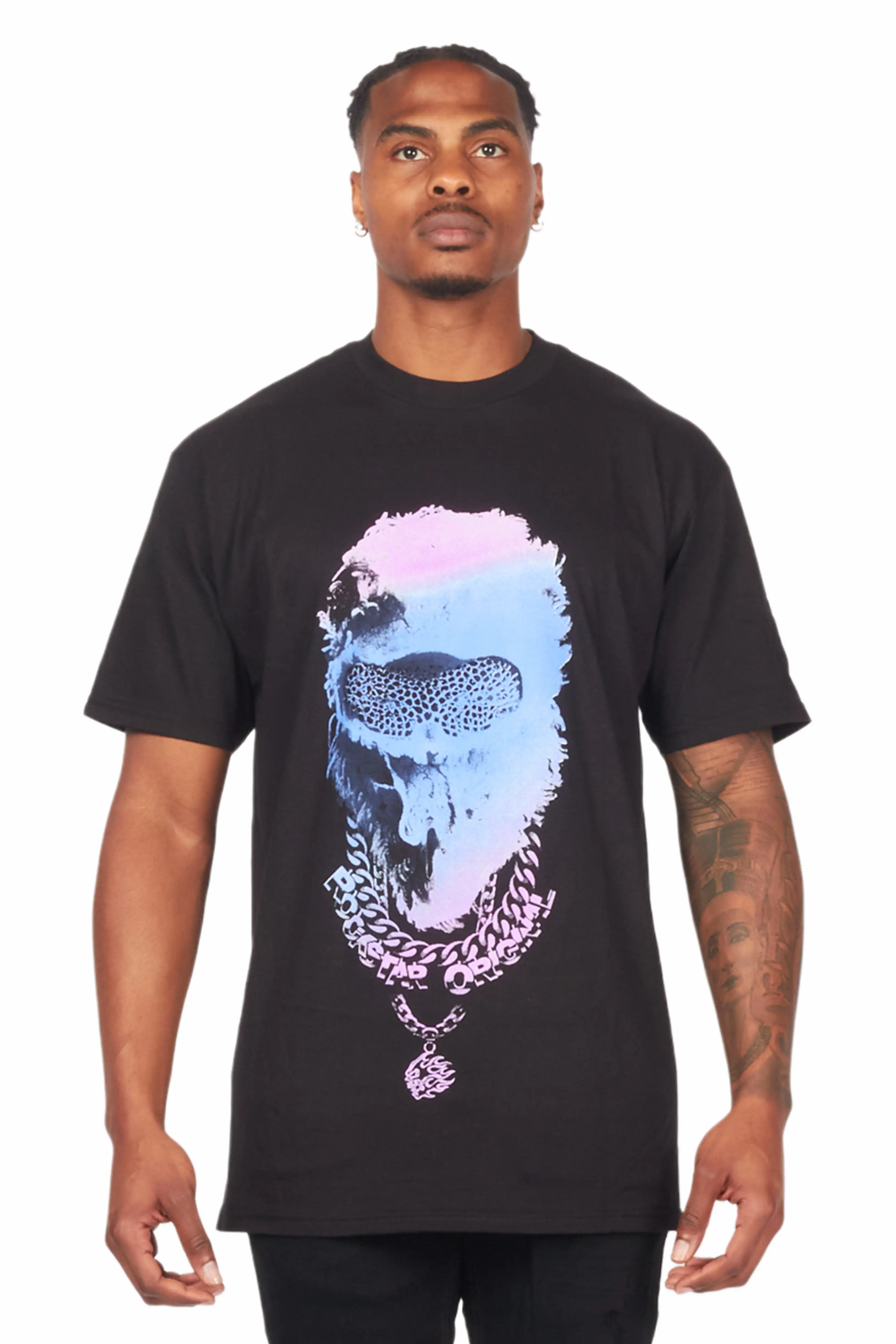 Ponce Black/Purple Graphic T-Shirt