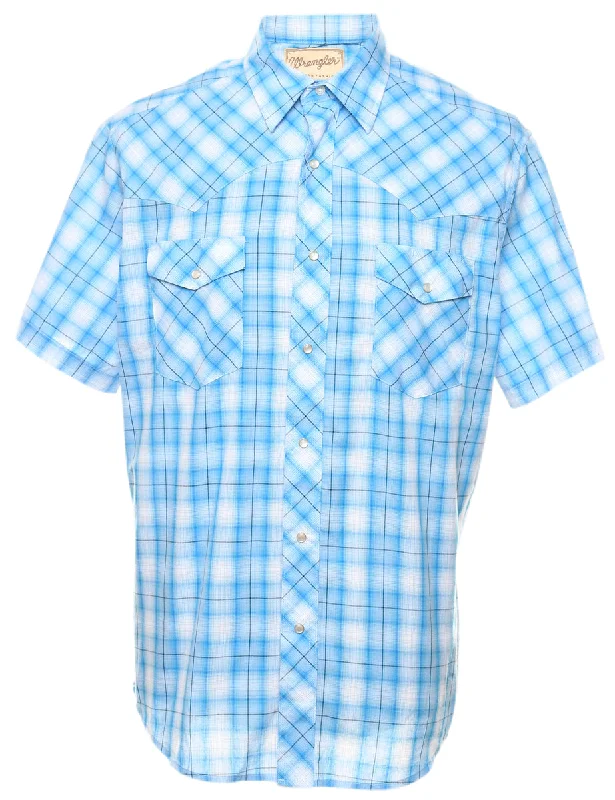 Warm Sweaters Wrangler Checked Western Shirt - L